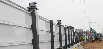 工地施工圍擋有什么作用？，深圳市大通建設發展有限公司鋼結構圍擋生產廠家