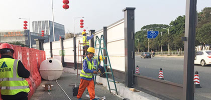 市政施工圍擋購買的時候要注意什么？，深圳市大通建設發展有限公司鋼結構圍擋生產廠家