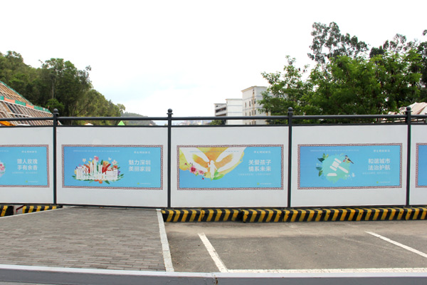 深圳龍崗鋼結構圍擋-深圳龍崗交委款圍擋安裝項目,深圳圍擋廠家