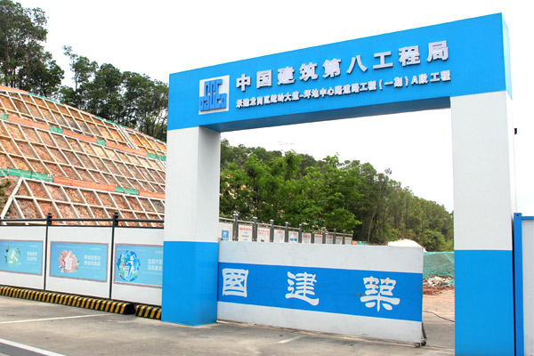 深圳龍崗標準工地大門-龍崗工地大門定制安裝,深圳圍擋廠家